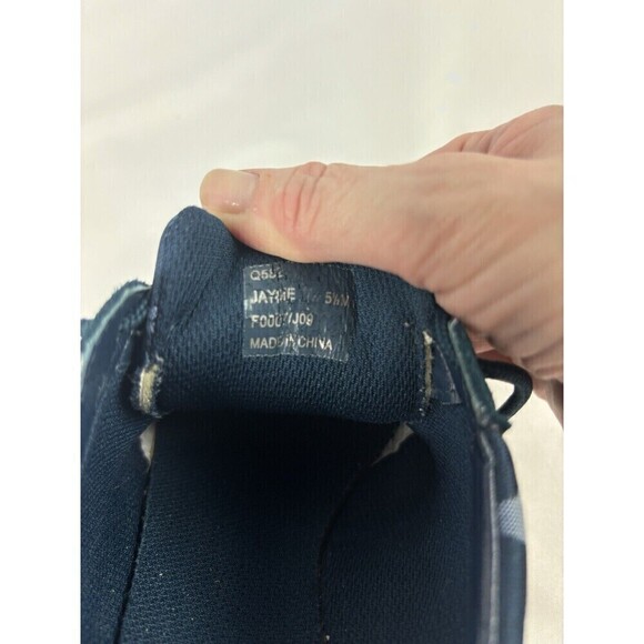 Coach Jayme Sneakers Blue 5.5 M Logo Print Retro Style Low Profile - Picture 5 of 8